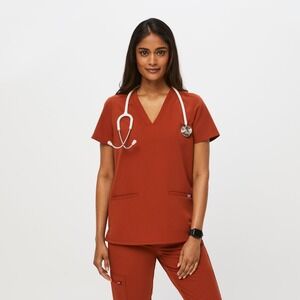 FIGS Casma Three Pocket Scrub Top XXS Auburn Technical